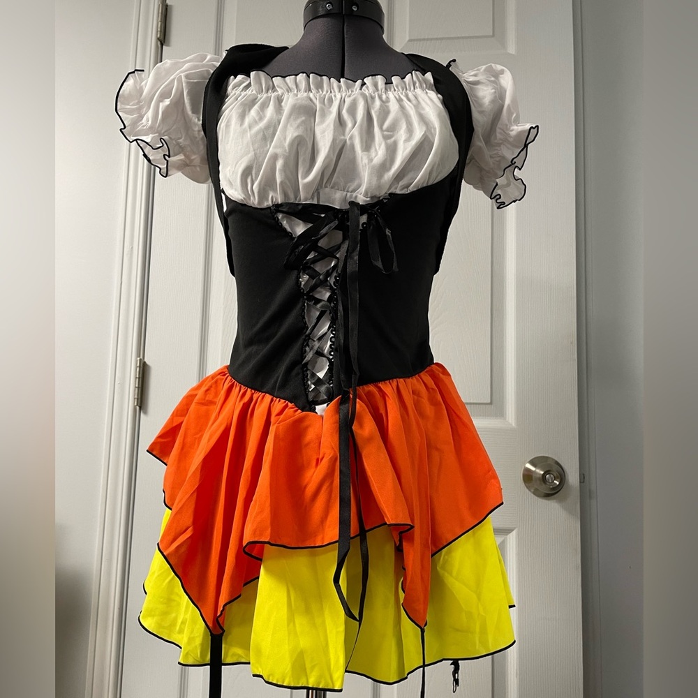 Candy Corn Witch Costume Leg Avenue Cosplay Ladies XS Halloween